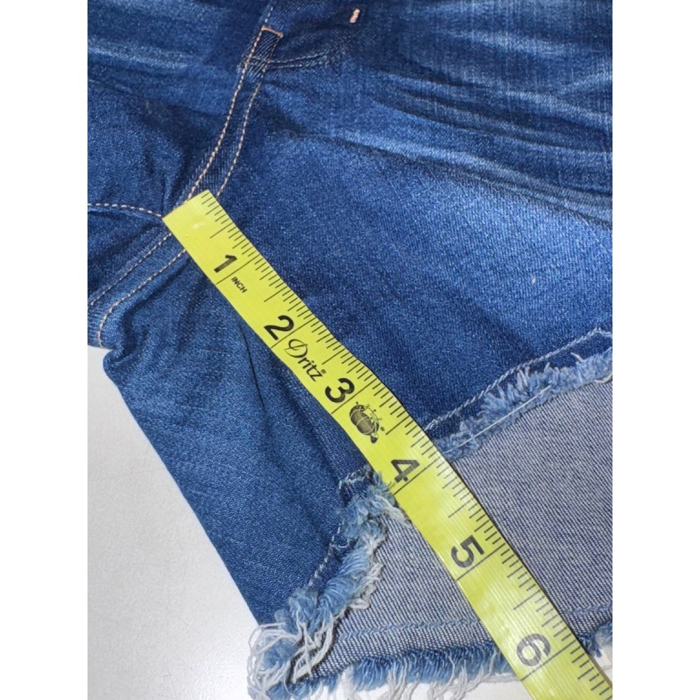 Daytrip Stretchy Refined Lynx Distressed Denim Cut Off Shorts Frayed Hem Size 28 - Picture 6 of 10